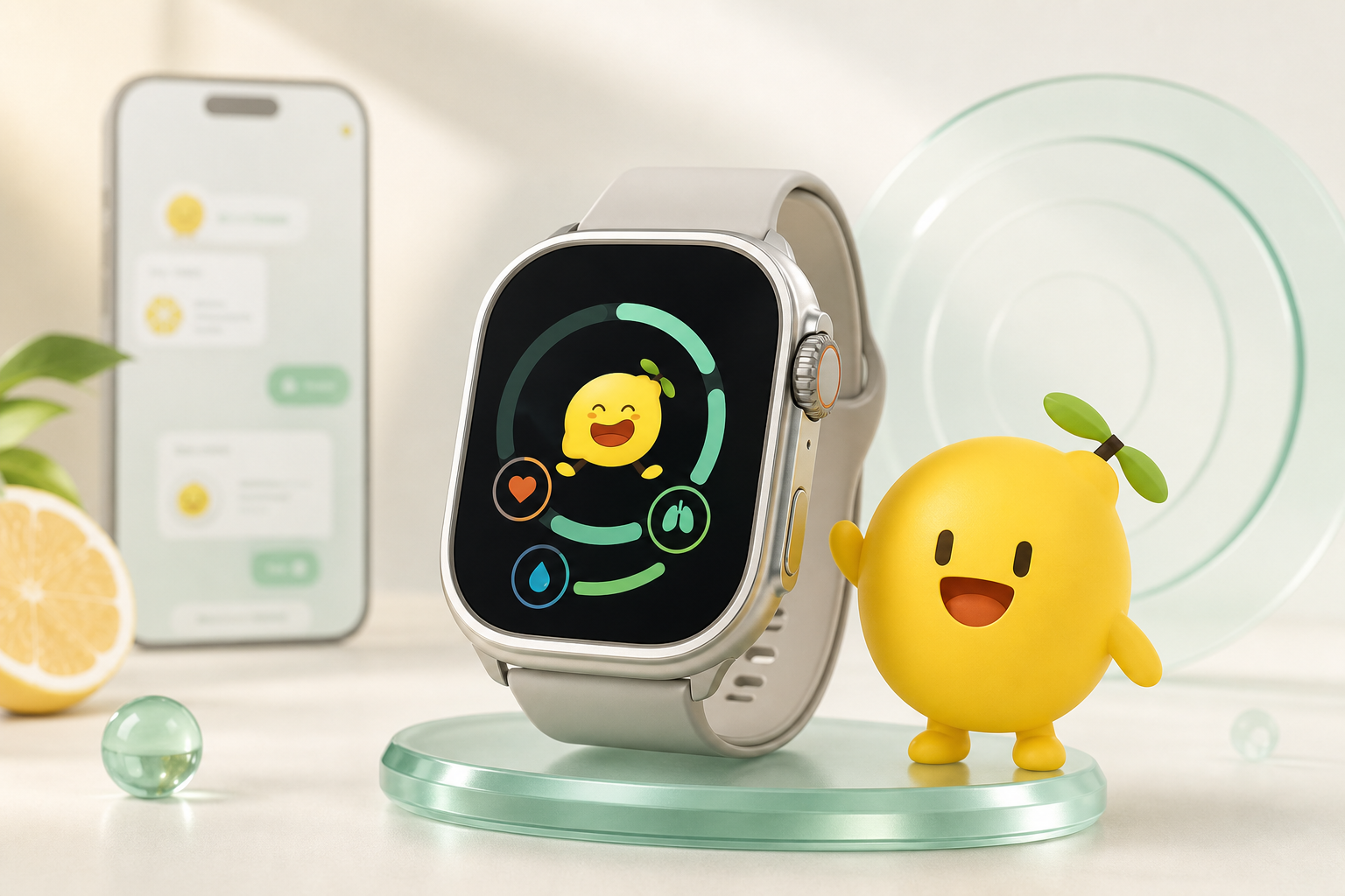 柠檬解压在 Apple Watch 与手机上的健康陪伴体验
